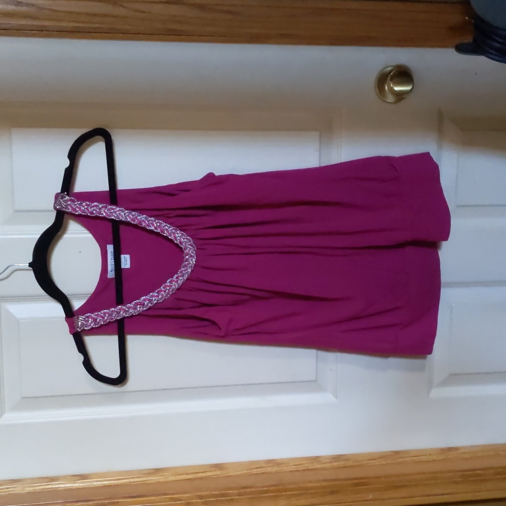 Magenta WHBM silver chain tanktop